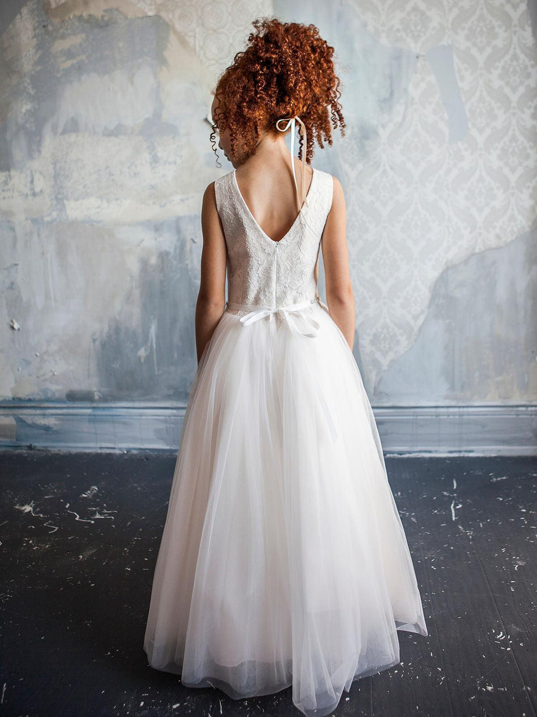 Teter Warm - Teter Warm Flower Girl Dress - Off White - Style 851