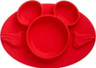 The First Years® - The First Years Disney Mickey Mouse Silicone Placemat with Stainless Steel Fork & Spoon 3 Piece Set