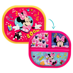 The First Years® - The First Years Disney Minnie Mouse 2-Sided Plate - Dishwasher Safe Toddler Plate