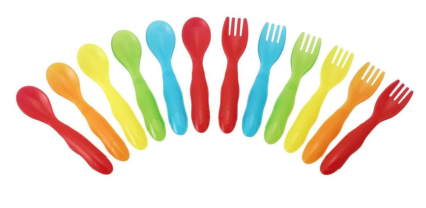 The First Years® - The First Years Take & Toss 12-Piece Fork and Spoon Set