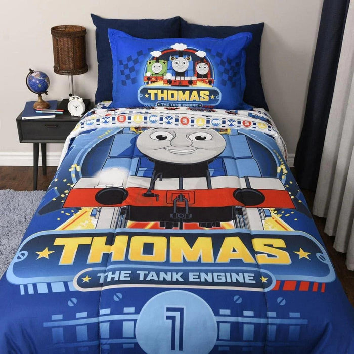 Thomas & Friends® - Thomas & Friends® 4-Piece Kids Twin Bedding Set - Thomas The Train - Royal Blue