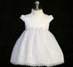 Tip Top USA® - Tip Top USA Lace Baptism Dress with Puff Sleeves and Cape