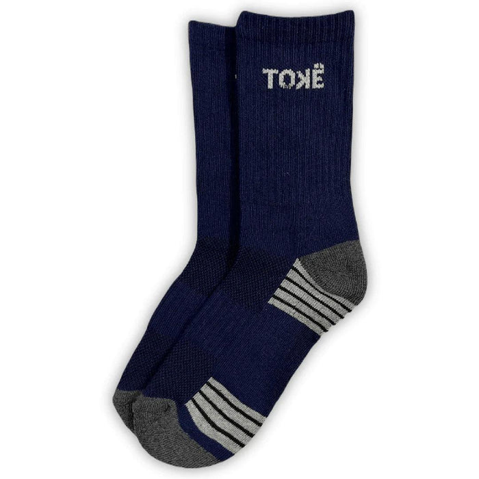 TOKE COLLECTION - Kids Cotton Performance Socks (3 Pack) - Sizes 4 to 9 years