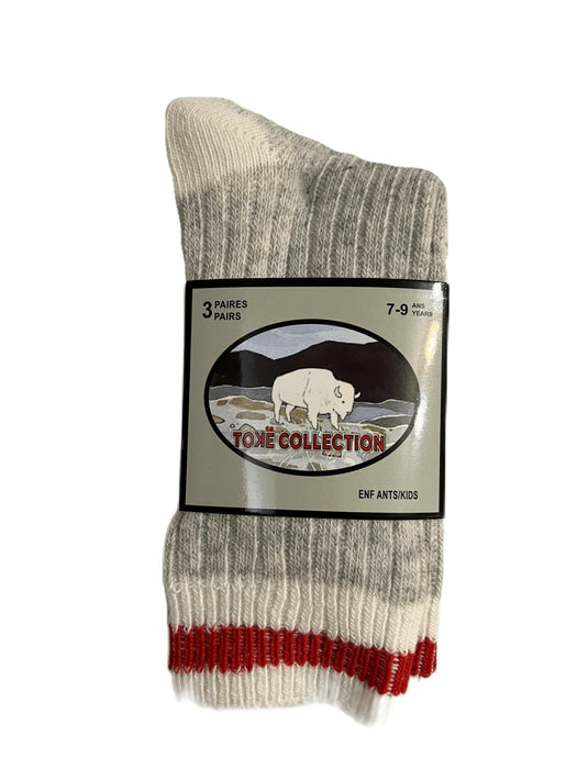 TOKE COLLECTION - Kids Wool Socks by Toke (3 Pack) - Sizes 4 to 9 years
