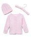 Tots Fifth Avenue® - Tots Fifth Avenue® Cable Knit Cardigan with Hat