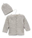 Tots Fifth Avenue® - Tots Fifth Avenue® Cable Knit Cardigan with Hat