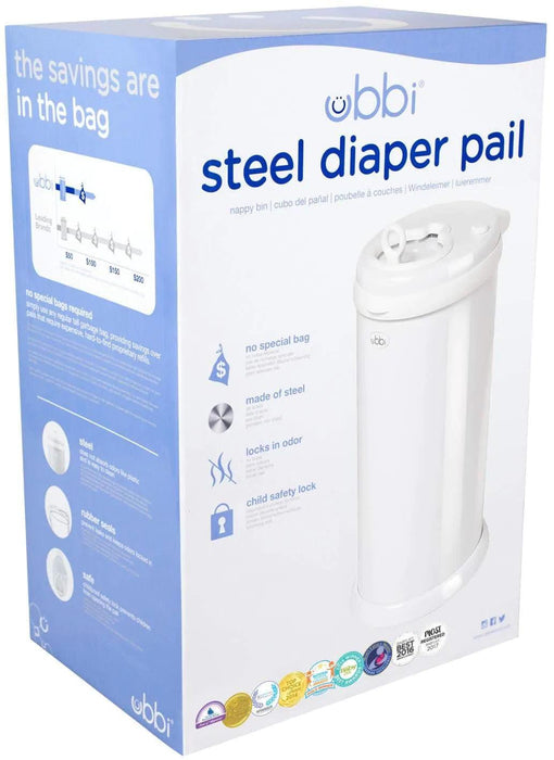 Ubbi® - Ubbi Stainless Steel Diaper Pail | Durable, Practical & Stylish
