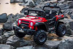 Voltz Toys - Voltz Toys 12V Kids Ride-On Jeep with Remote, Lights & Opening Doors