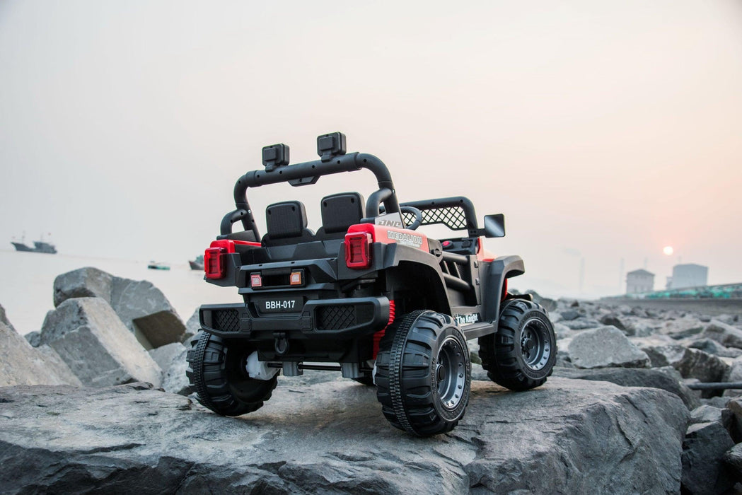 Voltz Toys - Voltz Toys 12V Kids Ride-On Jeep with Remote, Lights & Opening Doors