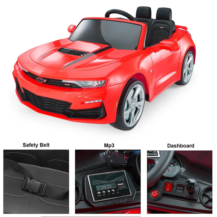 Voltz Toys - Voltz Toys 12V Single Seater Licensed Chevrolet Camaro Kids Car with Remote Control