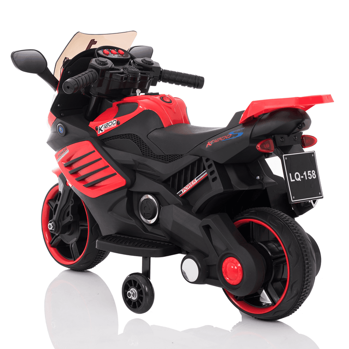 Voltz Toys - Voltz Toys 6V Single Seater Kids Motorcycle with Training Wheels