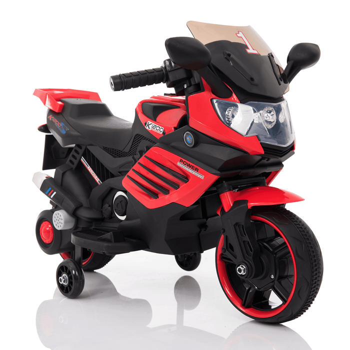 Voltz Toys - Voltz Toys 6V Single Seater Kids Motorcycle with Training Wheels