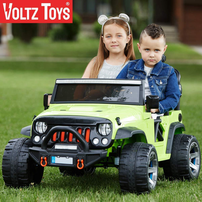 Voltz Toys - Voltz Toys Kids Double Seater Jeep Wrangler with Remote Control 12V