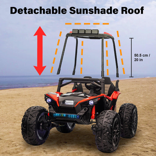 Voltz Toys - Voltz Toys Kids Double Seater UTV with Removable Canopy with Remote Control