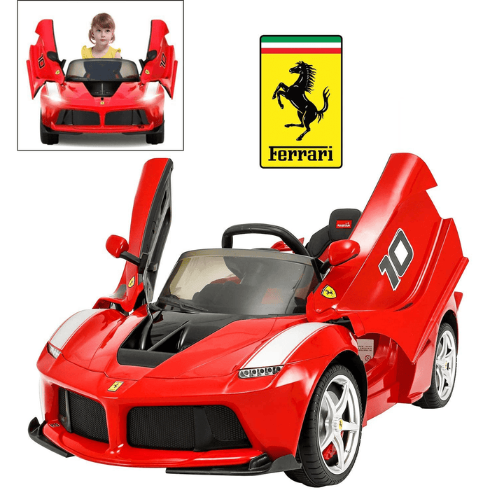 Voltz Toys - Voltz Toys Kids Ferrari LaFerrari Single Seater with Leather Seat and Remote Control