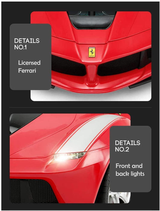 Voltz Toys - Voltz Toys Kids Ferrari LaFerrari Single Seater with Leather Seat and Remote Control
