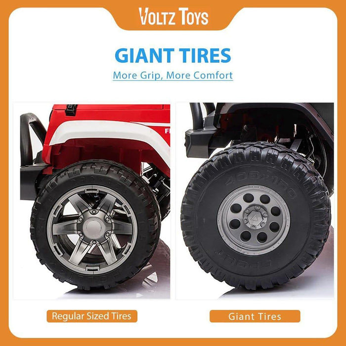 Voltz Toys - Voltz Toys Kids Off-Road Truck Lifted Jeep Double Seater 12V