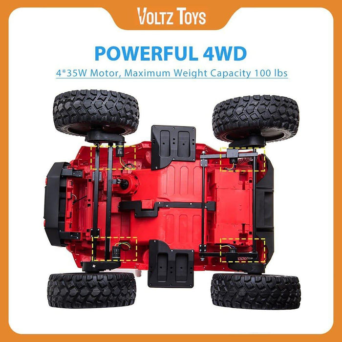 Voltz Toys - Voltz Toys Kids Off-Road Truck Lifted Jeep Double Seater 12V