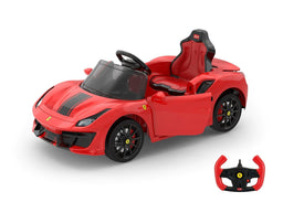 Voltz Toys - Voltz Toys Kids Single Seater Ferrari Car 488 Pista Spider - Red - 12V