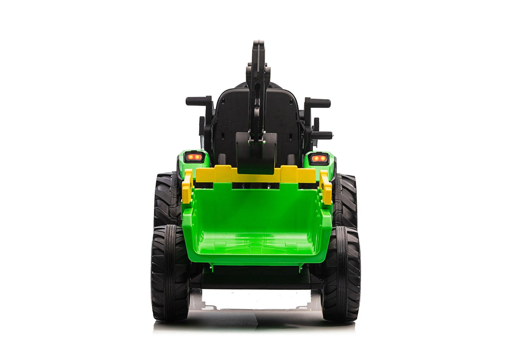 Voltz Toys - Voltz Toys Kids Single Seater Realistic Farm Tractor Agricultural Vehicle with Diggers