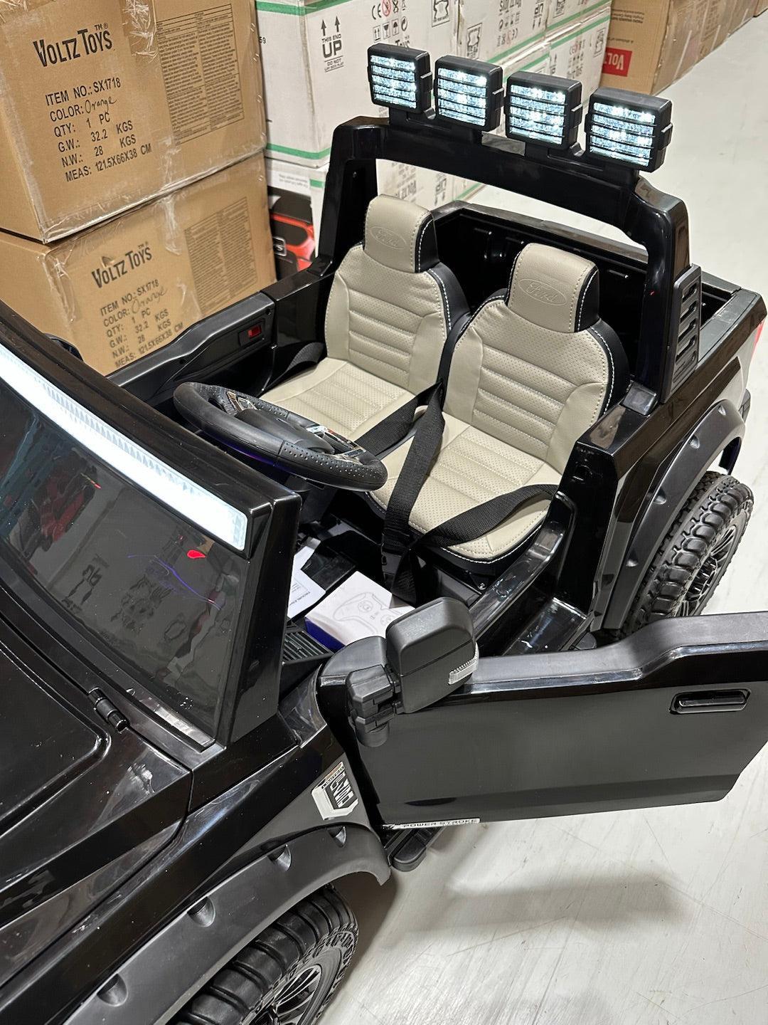 Voltz Toys - Voltz Toys Licensed Ford F-450 Super Duty 24V 2-Seater Ride-On Truck with Remote, Music & LED Lights