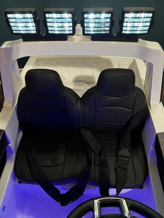 Voltz Toys - Voltz Toys Licensed Ford F-450 Super Duty 24V 2-Seater Ride-On Truck with Remote, Music & LED Lights