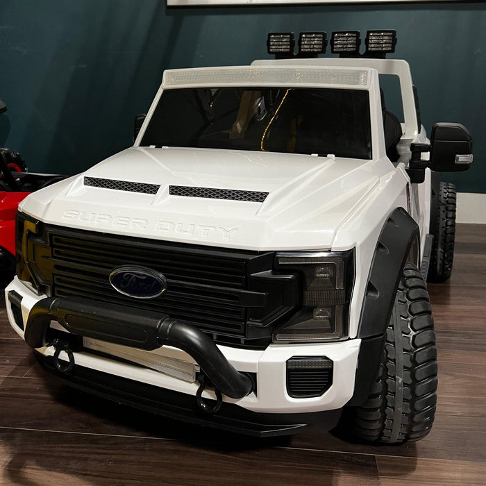 Voltz Toys - Voltz Toys Licensed Ford F-450 Super Duty 24V 2-Seater Ride-On Truck with Remote, Music & LED Lights