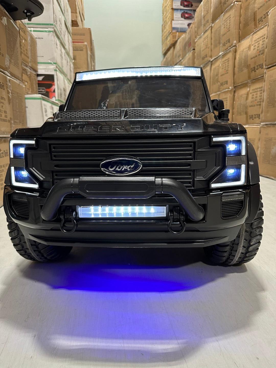Voltz Toys - Voltz Toys Licensed Ford F-450 Super Duty 24V 2-Seater Ride-On Truck with Remote, Music & LED Lights