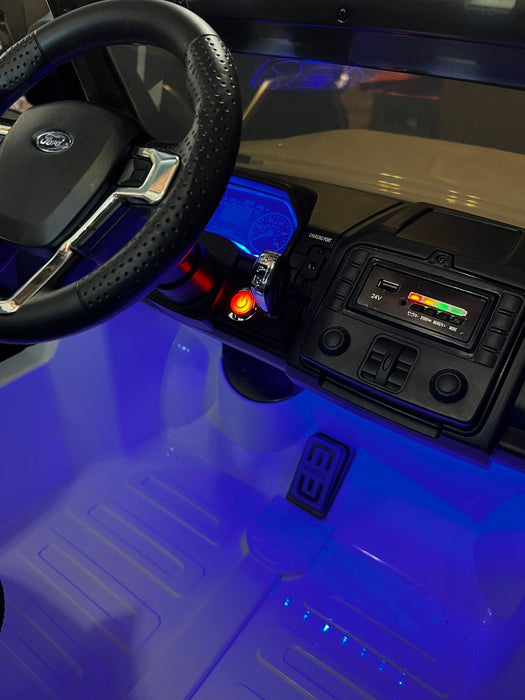 Voltz Toys - Voltz Toys Licensed Ford F-450 Super Duty 24V 2-Seater Ride-On Truck with Remote, Music & LED Lights