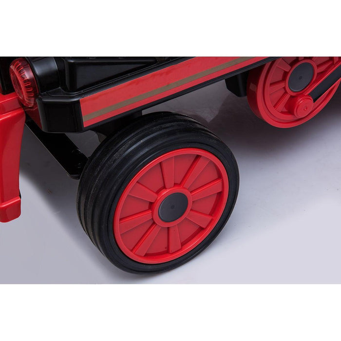 Voltz Toys - Voltz Toys Locomotive Ride-On Train with Carriage for Kids and Parents 12V - 4 seater