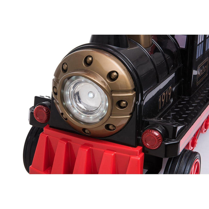 Voltz Toys - Voltz Toys Locomotive Ride-On Train with Carriage for Kids and Parents 12V - 4 seater