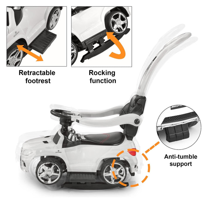 Voltz Toys - Voltz Toys Mercedes-Benz AMG GL63 4-in-1 Baby Walker with Push Bar