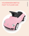 Voltz Toys - Voltz Toys Rastar Volkswagen Beetle Kids Foot to Floor Push Along Ride-On Car
