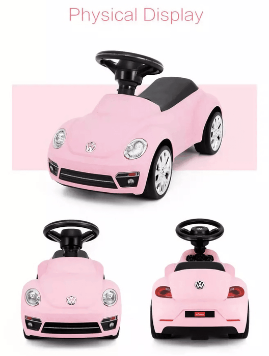 Voltz Toys - Voltz Toys Rastar Volkswagen Beetle Kids Foot to Floor Push Along Ride-On Car