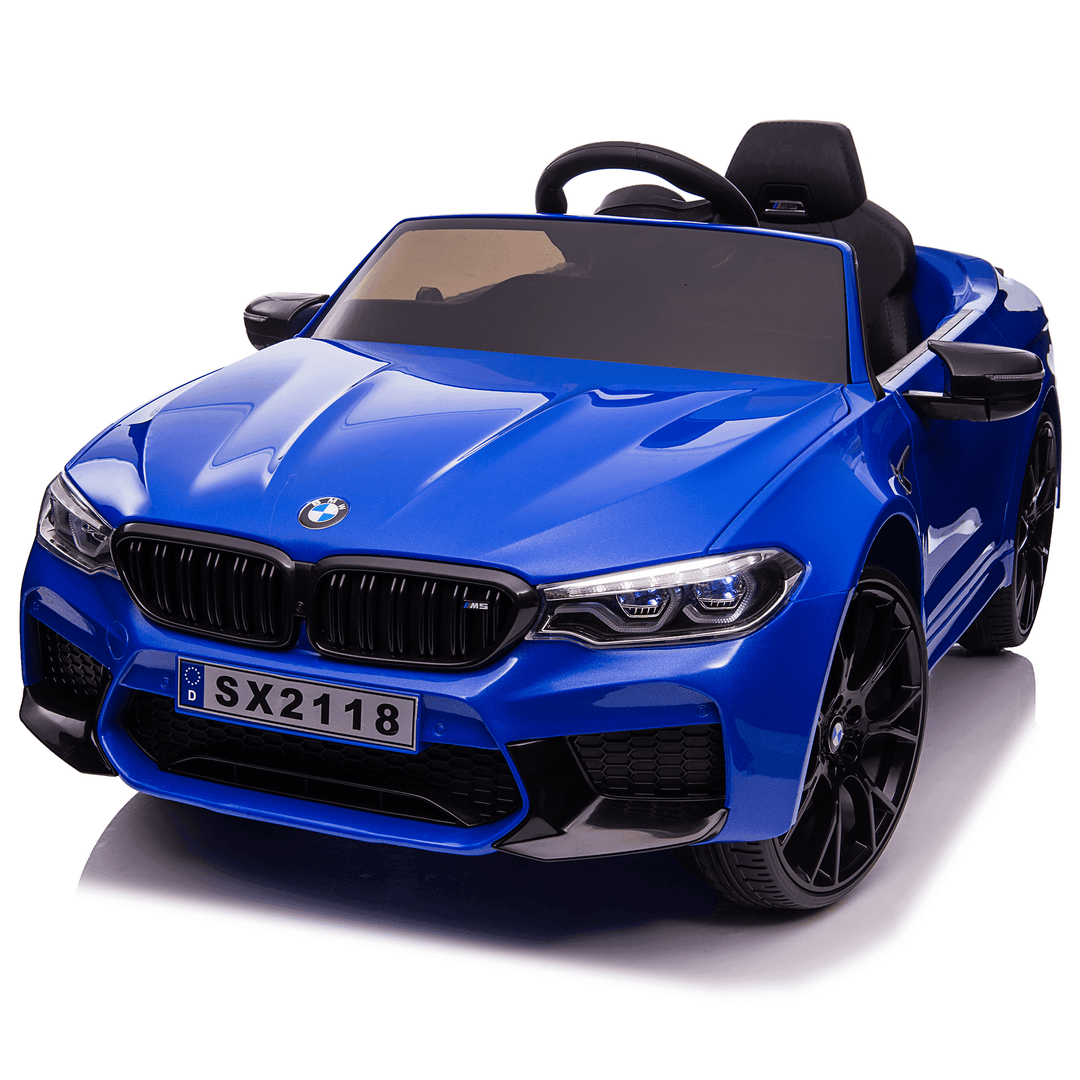 Voltz Toys - Voltz Toys Single Seater BMW M5 Kids Car with Leather Seat and Remote Control