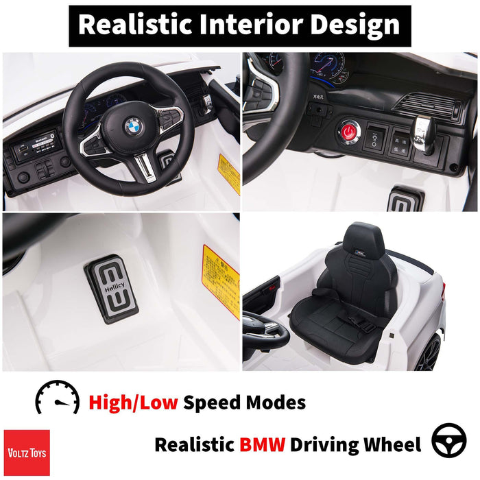 Voltz Toys - Voltz Toys Single Seater BMW M5 Kids Car with Leather Seat and Remote Control