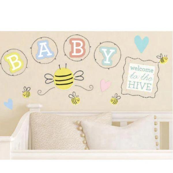 Wallies® - Wallies Hello Baby Wall Decal