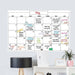 Wallies® - Wallies Monthly Dry Erase Calendar