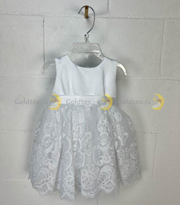 Zighi® - Zighi Baby Girl White Baptism Dress