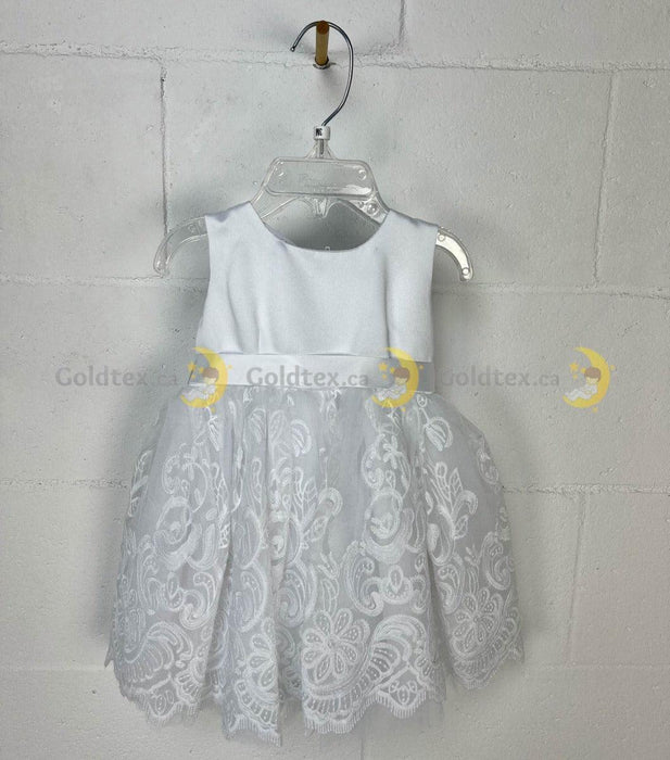 Zighi® - Zighi Baby Girl White Baptism Dress
