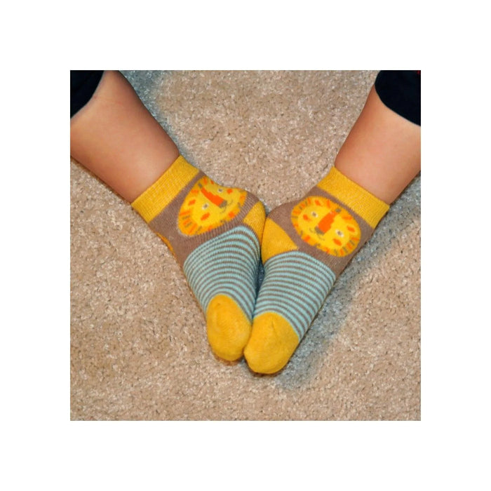 Zoocchini® - Zoocchini 3pair Comfort Terry Socks Leo The Lion 0-24M