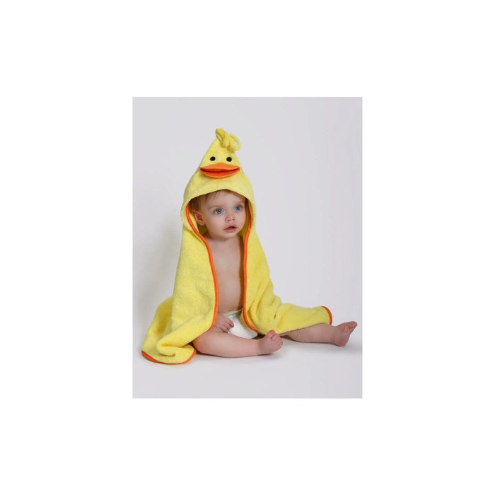 Zoocchini® - Zoocchini Baby Snow Terry Hooded Bath Towel - Puddles Duck 0-18M